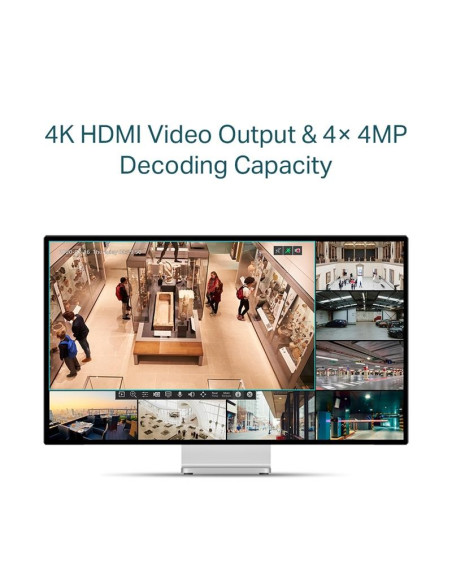 GRABADOR IP NVR TP-LINK VIGI 8 CH IP 1HDD H265+ POE