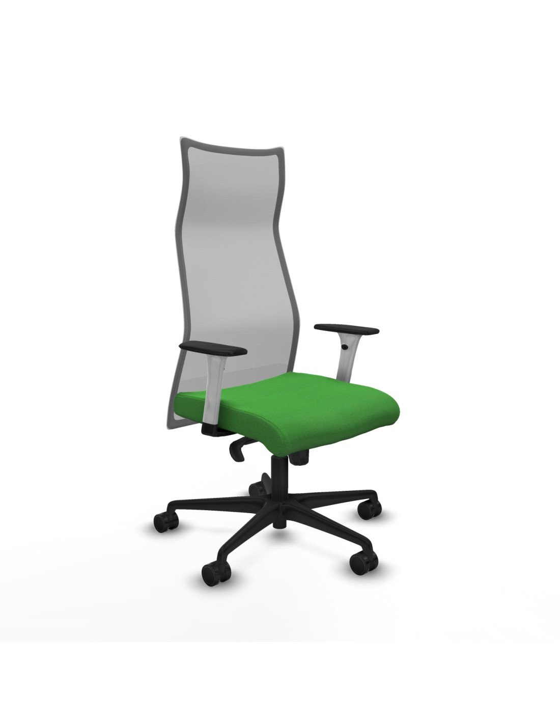 Piqueras y Crespo Albacete malla sincro malla gris bali verde brazos blancos base nailon ruedas 65 mm nailon