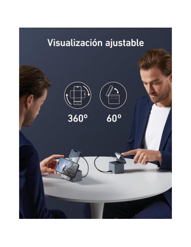 CARGADOR ANKER CUBO 3 EN 1 MAGSAFE AURICULARES+SMARTPHONE+RELOJ 30W USB-C