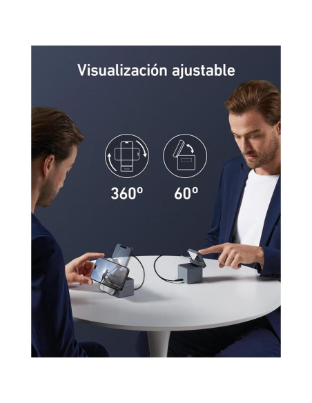 CARGADOR ANKER CUBO 3 EN 1 MAGSAFE AURICULARES+SMARTPHONE+RELOJ 30W USB-C