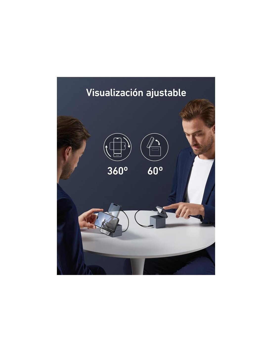 CARGADOR ANKER CUBO 3 EN 1 MAGSAFE AURICULARES+SMARTPHONE+RELOJ 30W USB-C