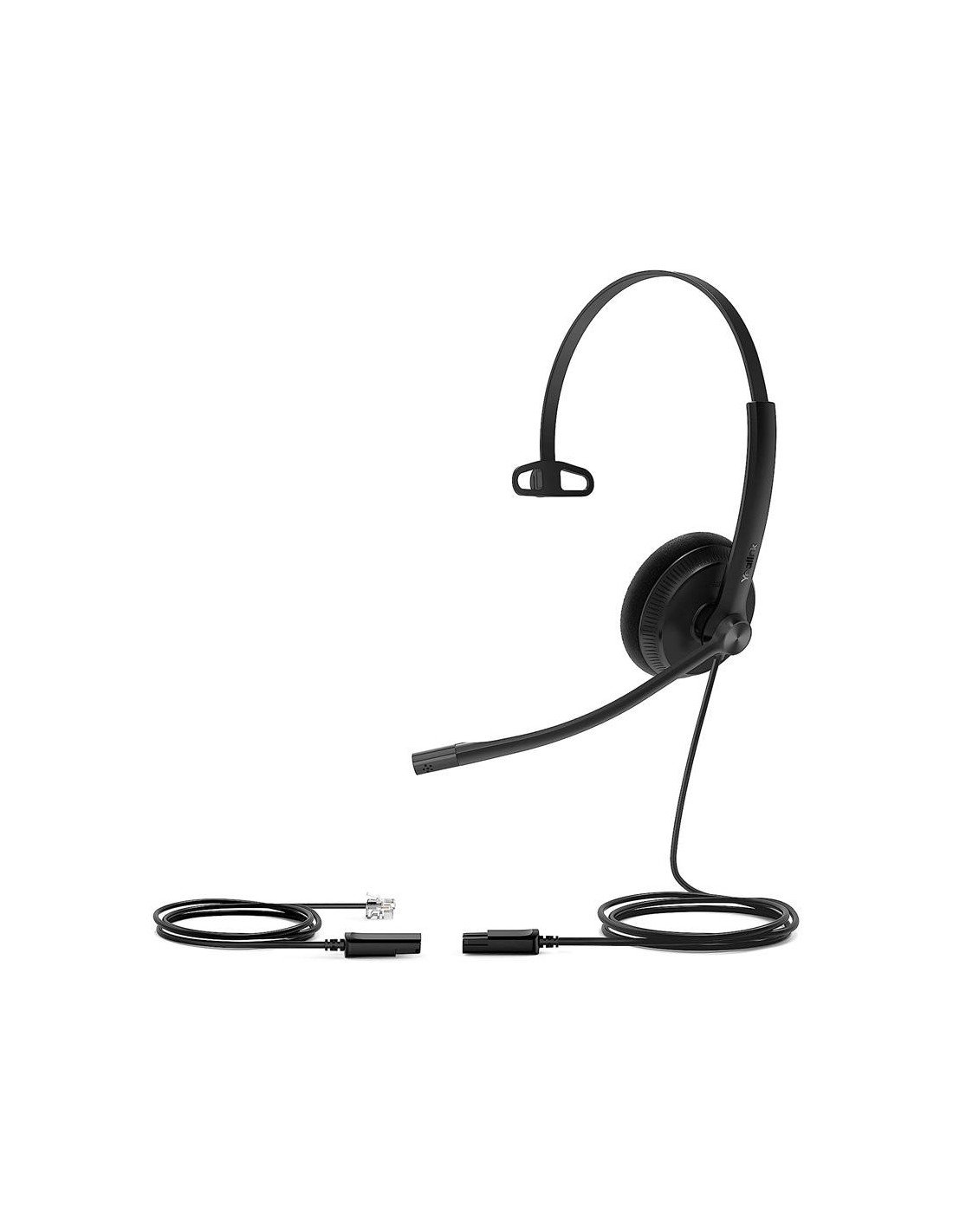 MICROAURICULAR YEALINK LITE MONO RJ9 MONOAURAL BLACK