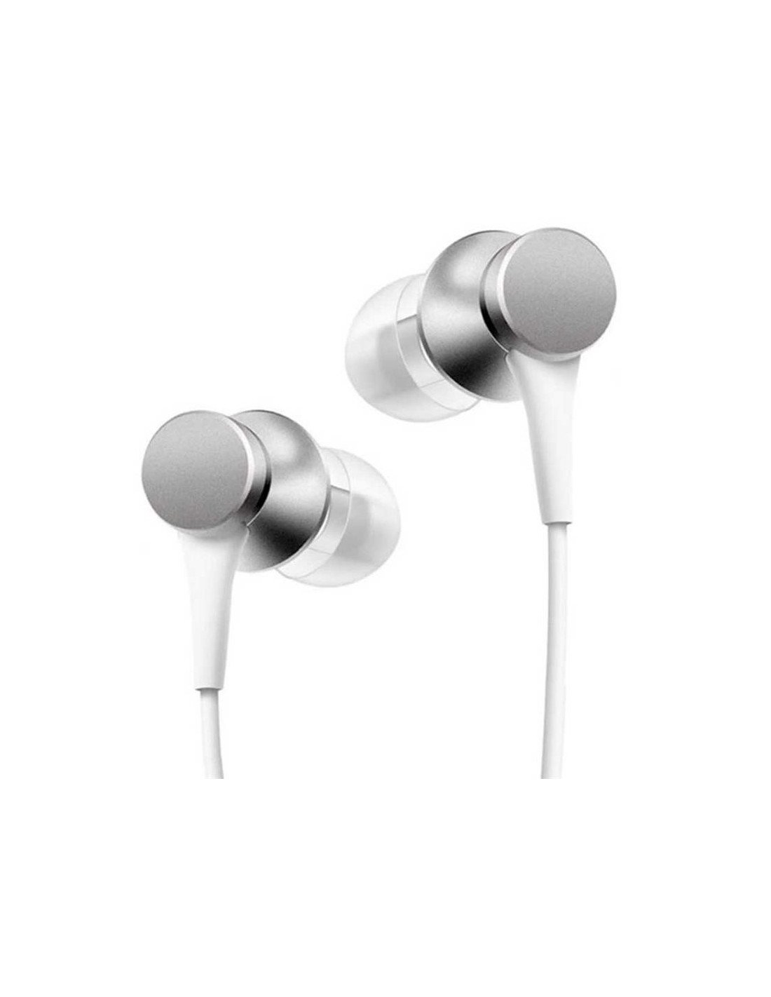 AURICULARES + MICROFONO XIAOMI MI IN EAR BASIC JACK 3.5 SILVER