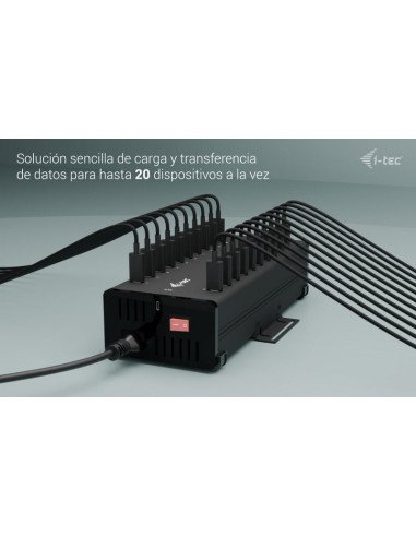 HUB USB-C/USB-A I-TEC 20 PUERTOS USB-C 15W BLACK