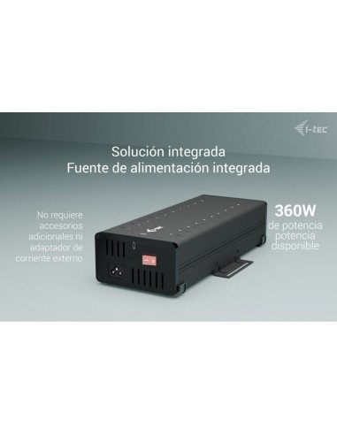 HUB USB-C/USB-A I-TEC 20 PUERTOS USB-C 15W BLACK