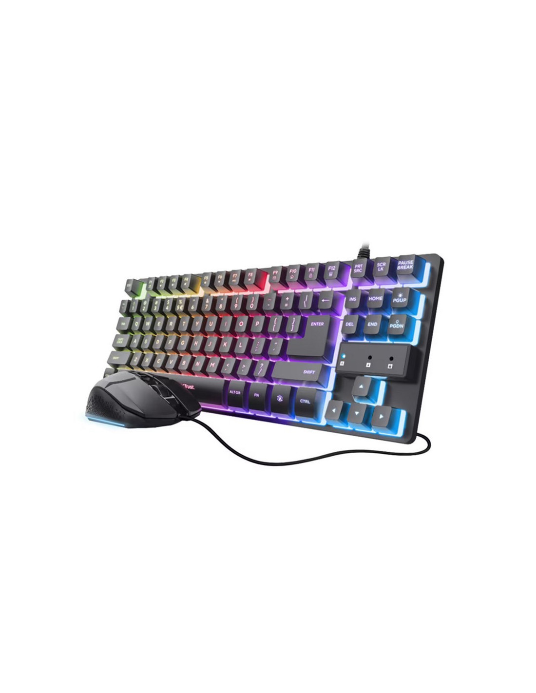 TECLADO + RATON TRUST GXT 798 GAMING RGB USB BLACK