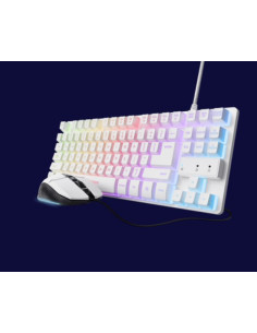 TECLADO + RATON TRUST GXT 798W GAMING RGB USB WHITE