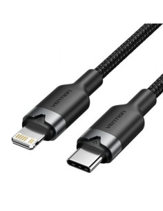 CABLE VENTION USB-C - LIGHTNING 27W 2M BLACK