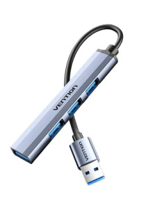 HUB USB VENTION 4 PUERTOS USB 3.0 SILVER 2