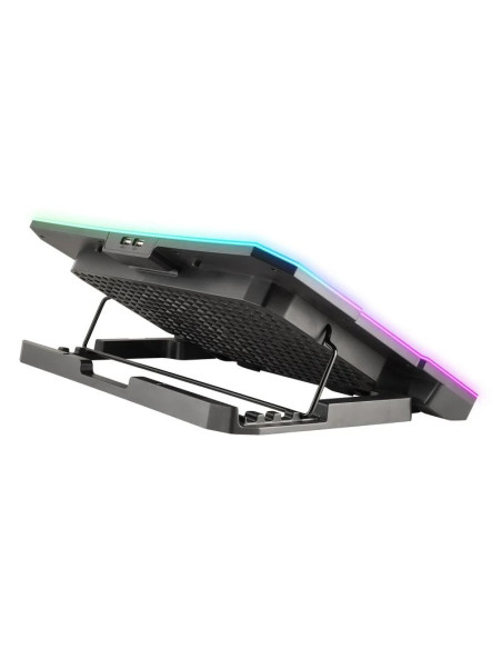 SOPORTE + VENTILADOR NOTEBOOK NGS HEROSTAND RGB BLACK + SOPORTE SMARTPHONE