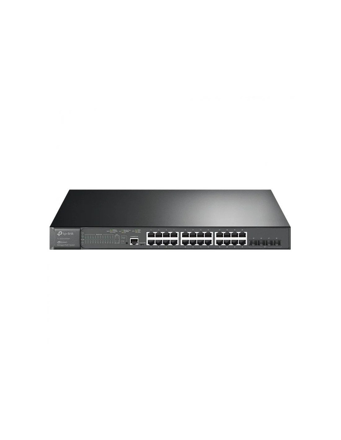 SWITCH TP-LINK 24 PUERTOS GIGABIT POE+ 4 PUERTOS 10GE SFP+ L2+