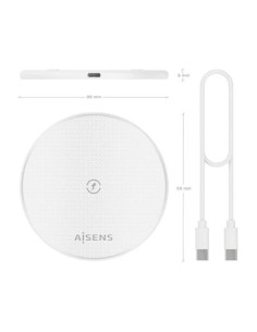 BASE DE CARGA AISENS WIRELESS SMARTPHONE 15W WHITE 2