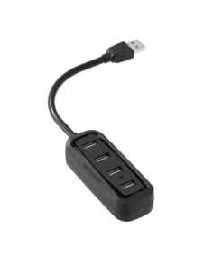 HUB USB-A 2.0 VENTION 4 PUERTOS USB-A 2.0 0.15M BLACK