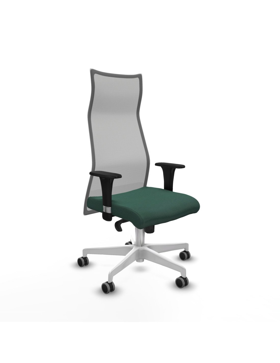 Piqueras y Crespo Albacete malla sincro malla gris bali verde botella brazos 1D base blanca ruedas 65mm engomadas