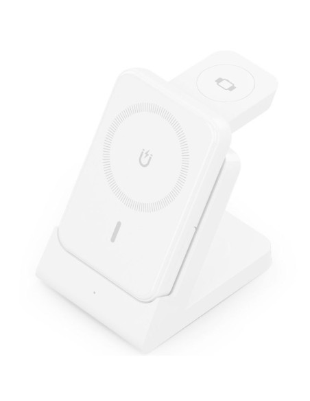BASE CARGADOR AISENS SMARTPHONE/APPLE WATCH/AURICULARES WIRELESS 15W WHITE