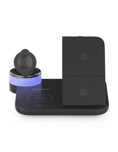 BASE CARGADOR AISENS SMARTPHONE/APPLE WATCH/AURICULARES WIRELESS 15W USB-C BLACK 2