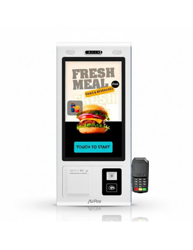 KIOSKO AUTOSERVICIO AVPOS SMARTLINE 22 OCTA/8GB/128GB/WIFI/PRINTER/2D ANDROID13