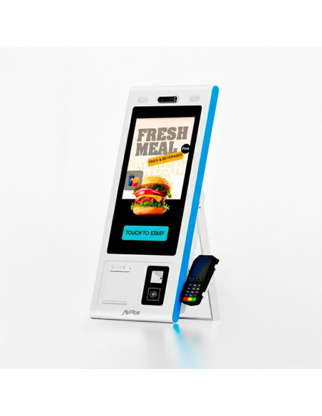 KIOSKO AUTOSERVICIO AVPOS SMARTLINE 22 OCTA/8GB/128GB/WIFI/PRINTER/2D ANDROID13