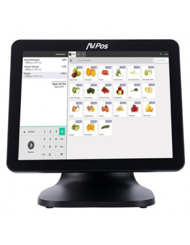 TPV AVPOS K5000 PLUS 15 ALUMINIO INTEL I7/8GB/128GB/LAN 1000/WIFI/MULTIM 3YR GAR