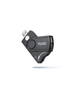LECTOR DE TARJETAS DNIE TOOQ TQR-3012B DNI SIM SD SF USB-A BLACK