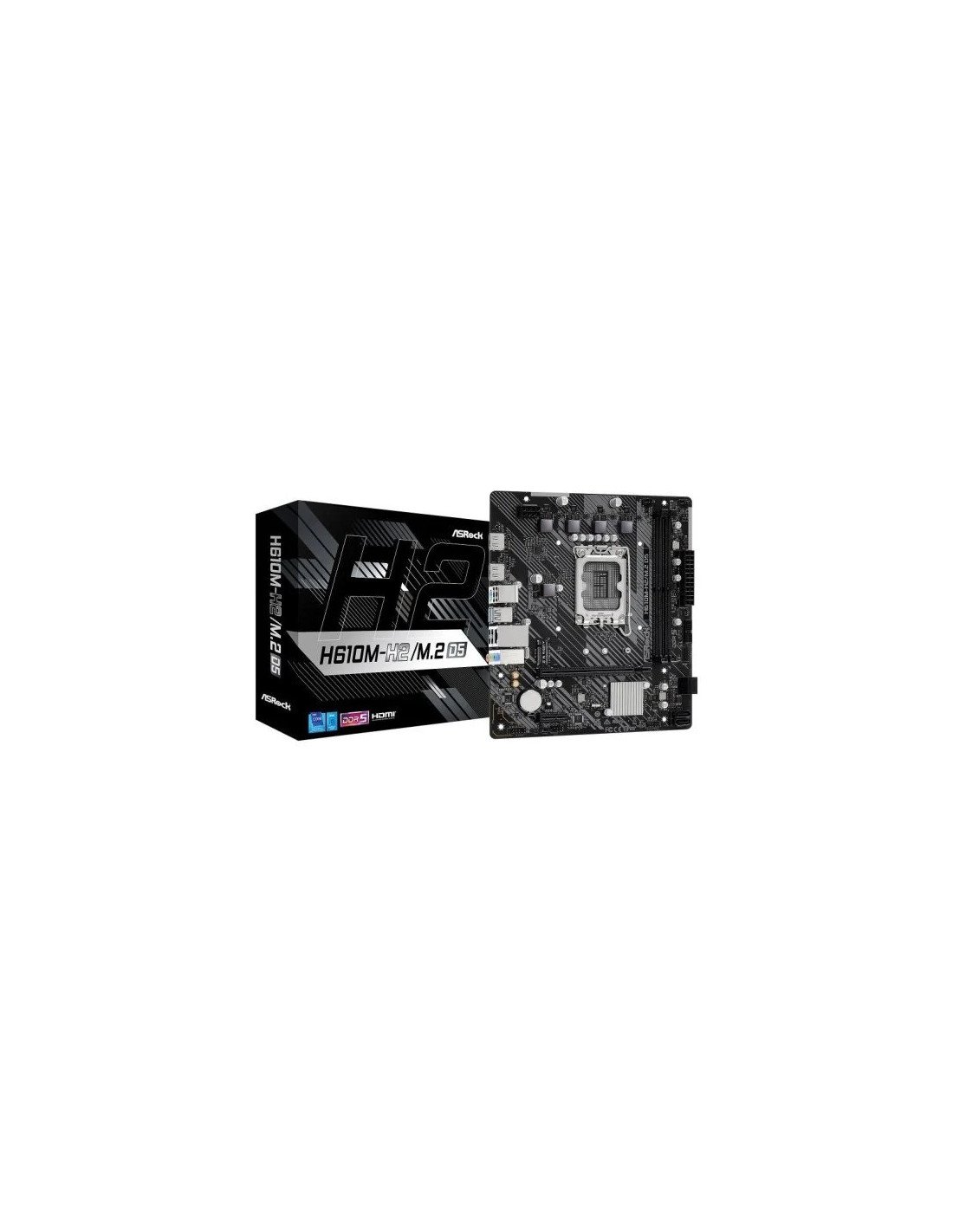 PLACA BASE ASROCK H610M-H2/M.2 D5 2XDDR5 MATX HDMI