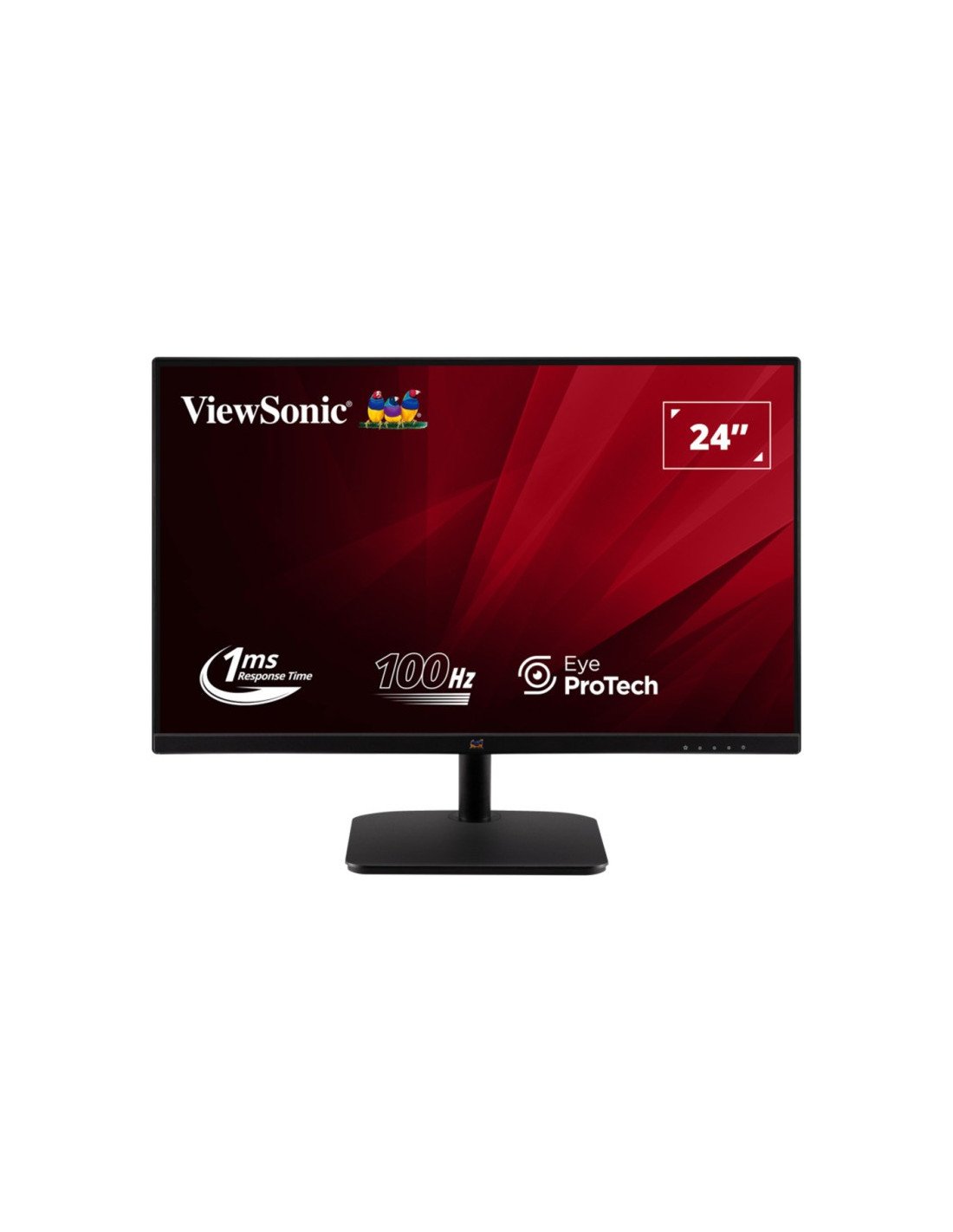 MONITOR VIEWSONIC 24 IPS 100HZ 1MS SLIM FRAME HDMI VGA EYE PROTECH 3YR GAR