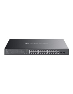 SWITCH TP-LINK GIGABIT 28 PUERTOS 2XSFP SEMIGESTIONABLE POE+ 2
