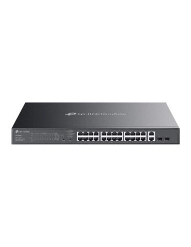 SWITCH TP-LINK GIGABIT 28 PUERTOS 2XSFP SEMIGESTIONABLE POE+