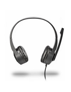 AURICULARES + MICROFONO NGS MSX10PRO JACK 3.5MM BLACK + ADAPTADOR DOBLE JACK 2