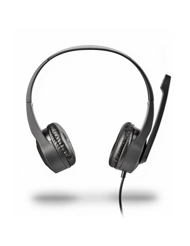 AURICULARES + MICROFONO NGS MSX10PRO JACK 3.5MM BLACK + ADAPTADOR DOBLE JACK