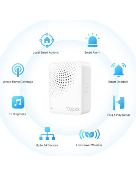 HUB TP-LINK TAPO H500 INTELIGENTE ALMACENAMIENTO PARA CAMARAS/SENSORES/TIMBRES