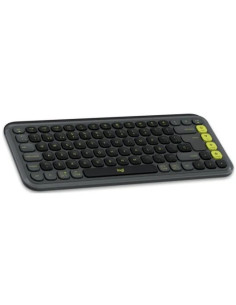 TECLADO + RATON LOGITECH POP ICON WIRELESS BLACK/GREEN 2