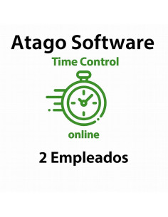TIME CONTROL DE PRESENCIA ATAGO EN LA NUBE 2 EMPLEADOS ( ANUAL )
