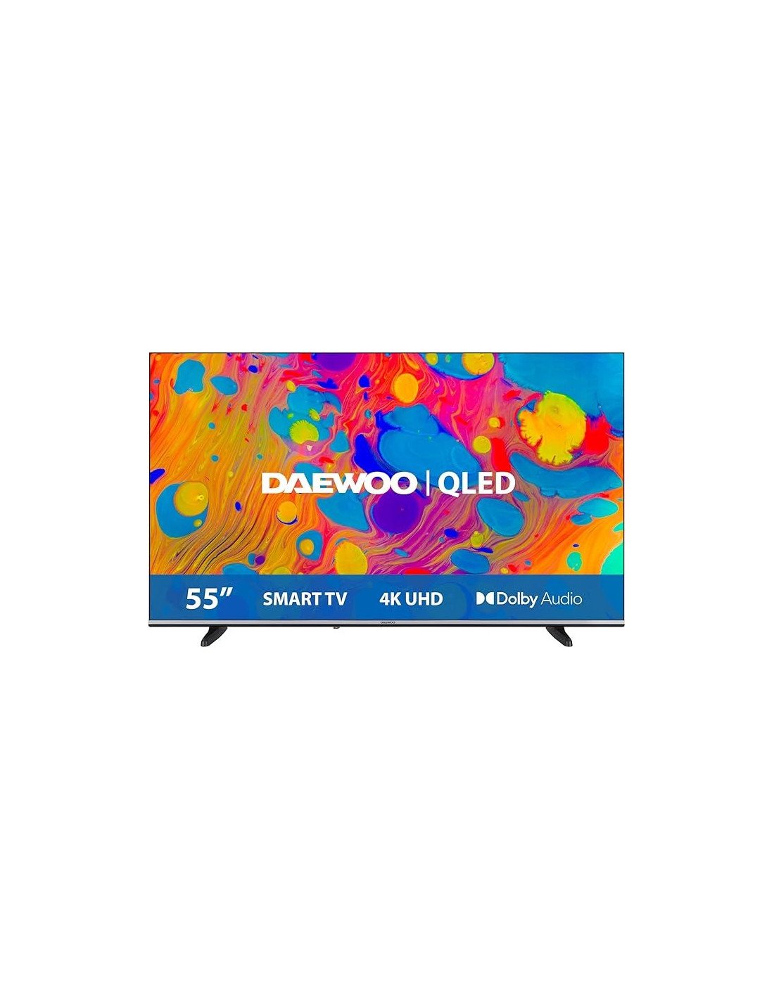 TELEVISOR DAEWOO 55 QLED 4K UHD USB SMART TV ANDROID WIFI HOTEL