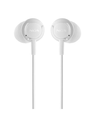 AURICULARES + MICROFONO NGS DRIFT IN EAR JACK 3,5MM WHITE