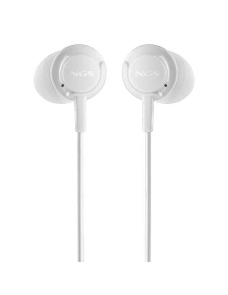 AURICULARES + MICROFONO NGS DRIFT IN EAR JACK 3,5MM WHITE