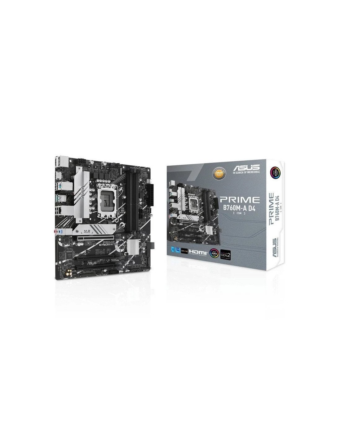 PLACA BASE ASUS PRIME B760M-A D4 MATX 4XDDR4 2XHDMI + DP