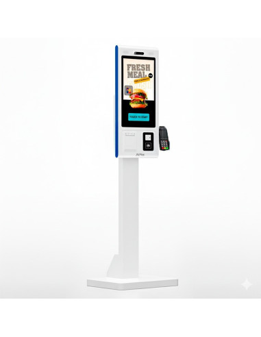 KIOSKO AUTOSERVICIO AVPOS SMARTLINE SUELO 27 I5 10TH/8GB/256GB/WIFI/PRINTER/2D/W11PRO WHITE