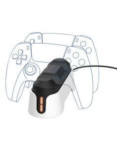 BASE DE CARGA TRUST GXT 228 PARA 2 MANDOS PS5 RGB BLACK/WHITE