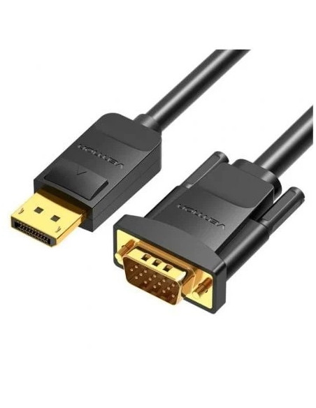CABLE CONVERSOR VENTION DISPLAYPORT/M - VGA/M 1.5M BLACK