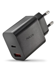 CARGADOR DE PARED NGS ERA GAN USB-C/USB-A 20W BLACK