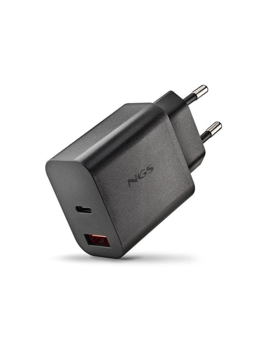 CARGADOR DE PARED NGS ERA GAN USB-C/USB-A 20W BLACK