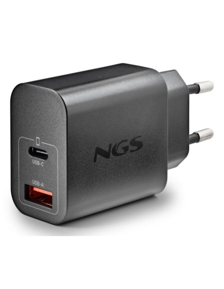 CARGADOR DE PARED NGS ERA GAN USB-C/USB-A 30W BLACK