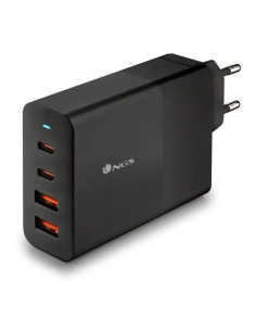 CARGADOR DE PORTATIL NGS BUD GAN 2XUSB-C/X2USB-A 100W BLACK