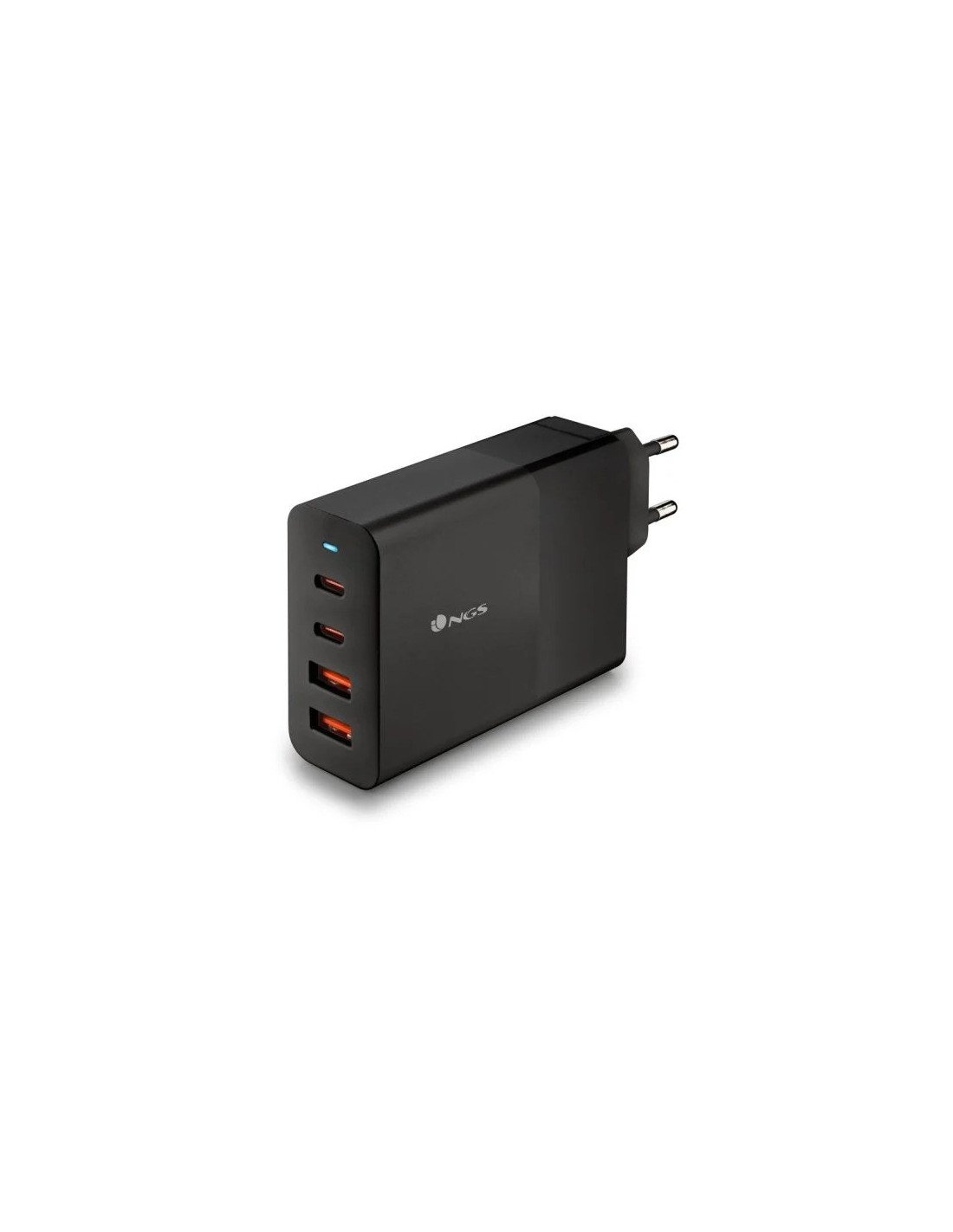 CARGADOR DE PORTATIL NGS BUD GAN 2XUSB-C/X2USB-A 100W BLACK
