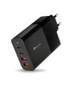 CARGADOR DE PORTATIL NGS BUD GAN 2XUSB-C/X2USB-A 100W BLACK