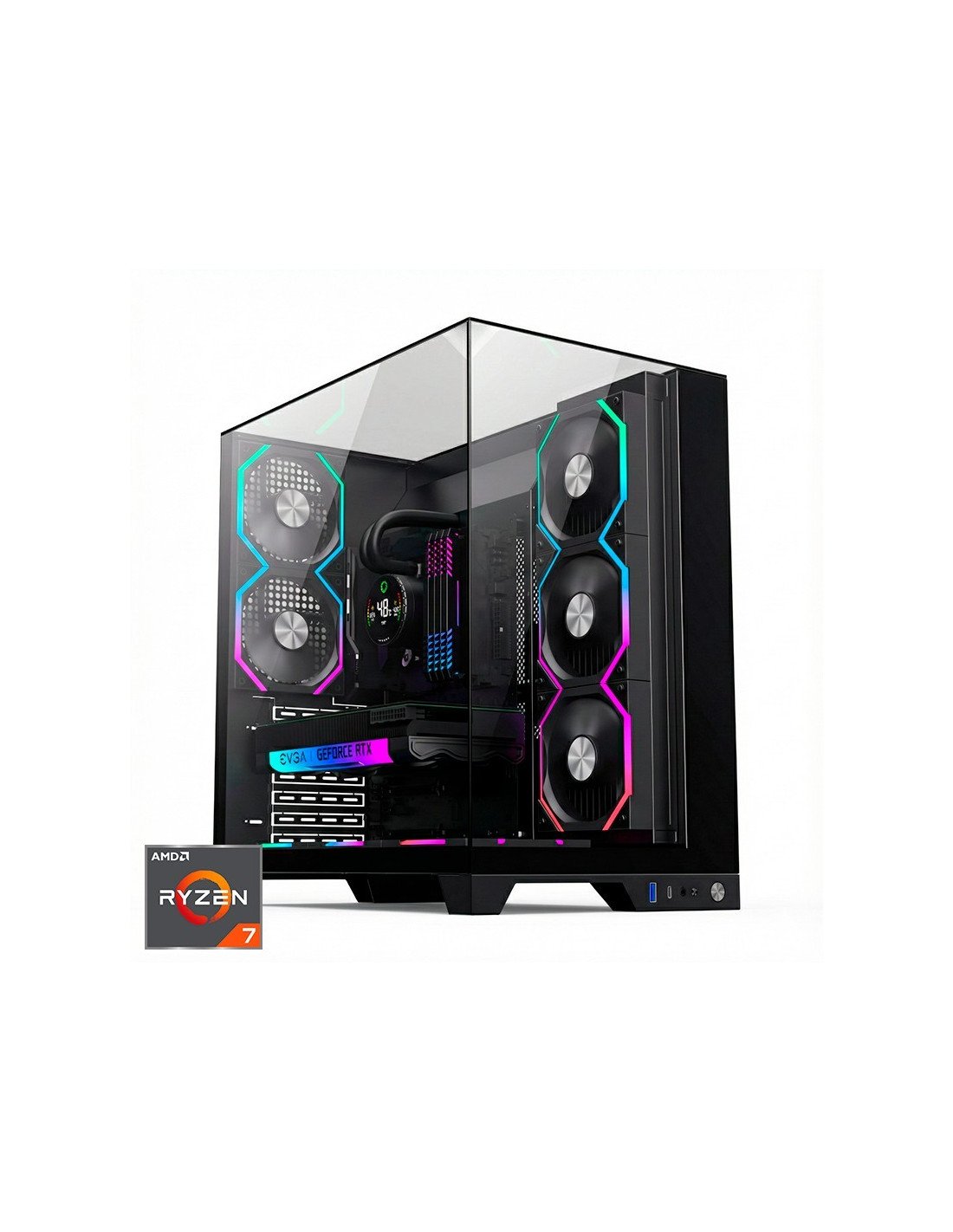 ORDENADOR GAMING INFINITY PRO RGB R7 9800X3D/32GB DDR5/SSD1TB NVME/WIFI/R.LIQ/800W