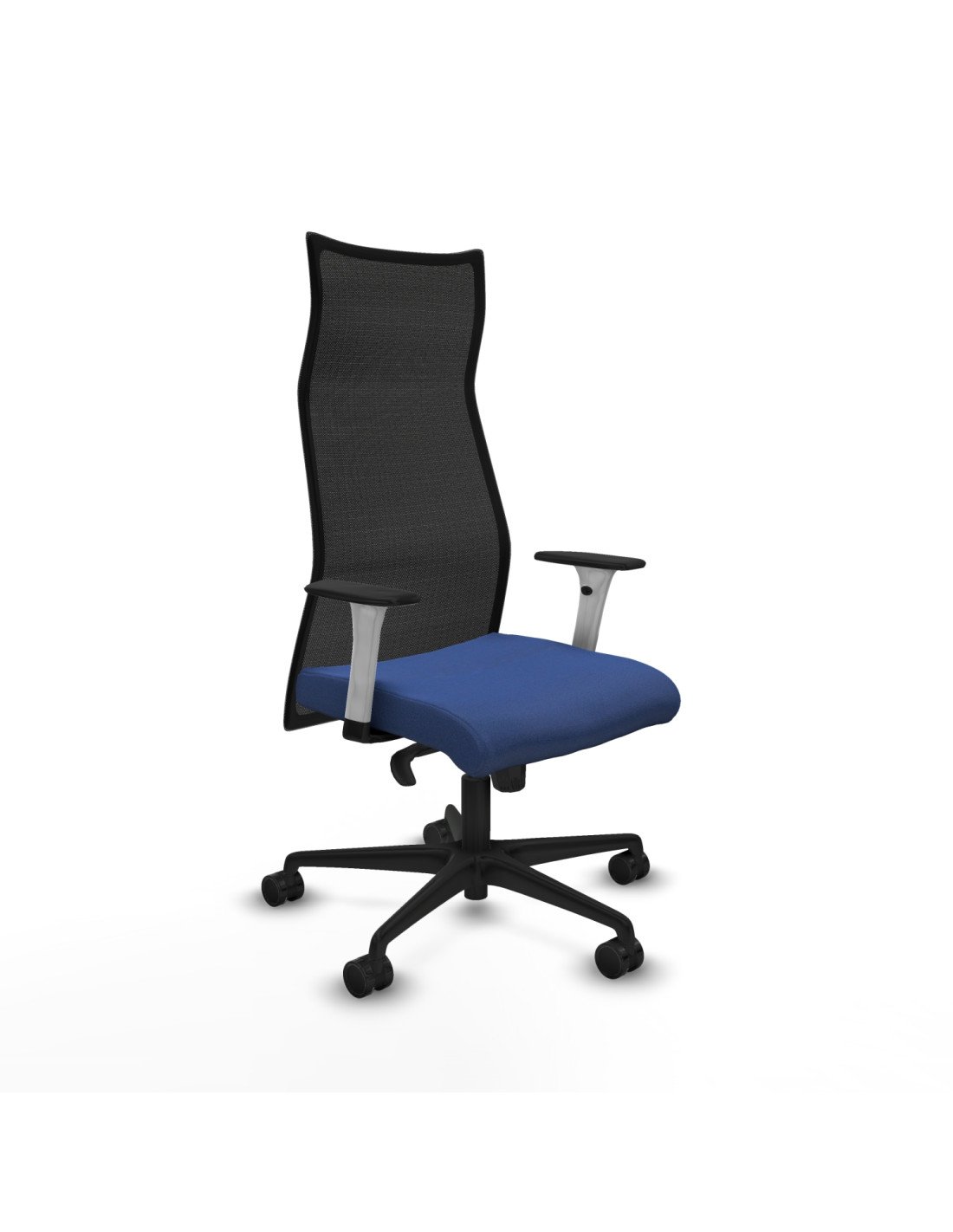 Piqueras y Crespo Albacete malla sincro malla negra bali azul marino brazos blancos base nailon ruedas 65 mm nailon