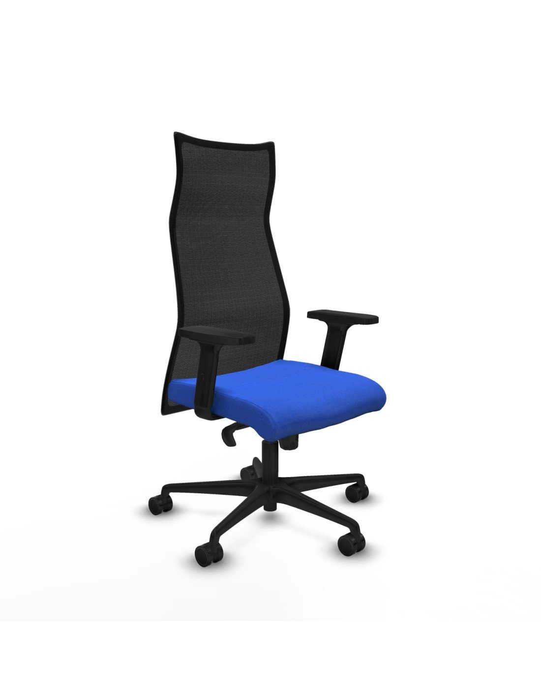 Piqueras y Crespo Albacete malla sincro malla negra bali azul brazos 2D base nailon ruedas 65 mm nailon