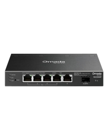 SWITCH TP-LINK OMADA GIGABIT 6 PUERTOS TL-SG2206MP 4 POE +